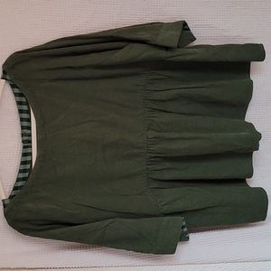 Maeve by anthropologie size large green shirt